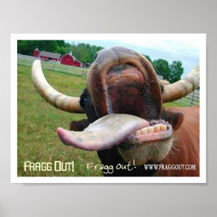 Póster frag de la lengua de la vaca