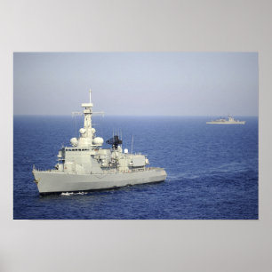 Póster Fragata de la marina portuguesa NRP Bartolomeu Dia
