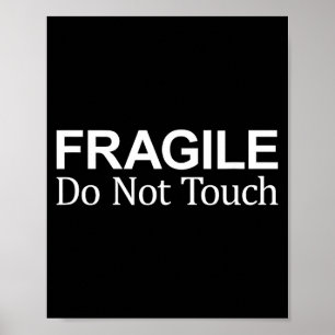 Póster Frágil - No Tocar -