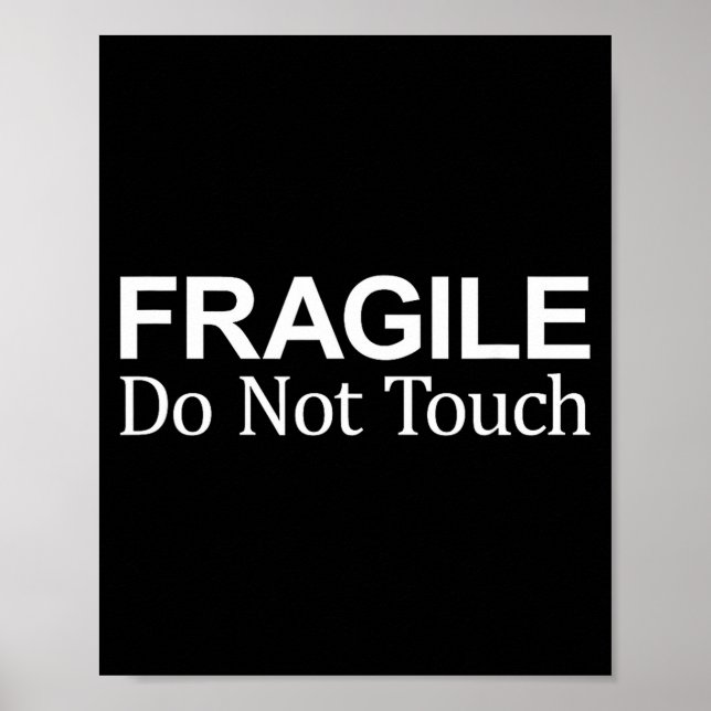 Póster Frágil - No Tocar -  (Frente)