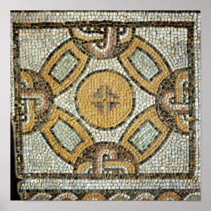 Póster Fragment from the floor of the Roman Baths