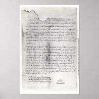 Fragmento de la carta escrita por Christopher