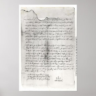 Póster Fragmento de la letra escrito por Christopher