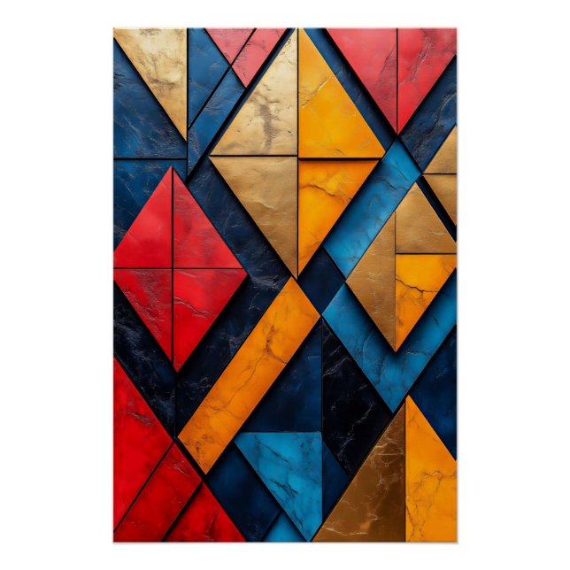 Póster Fragmentos cromáticos (Anverso)