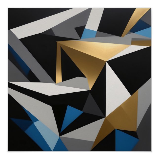 Póster Fragmentos penitenciarios Triángulos interconectad (Anverso)