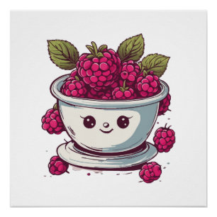 PÓSTER FRAMBUESA ADORABLE