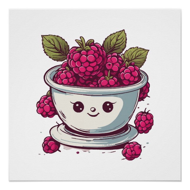 PÓSTER FRAMBUESA ADORABLE (Anverso)