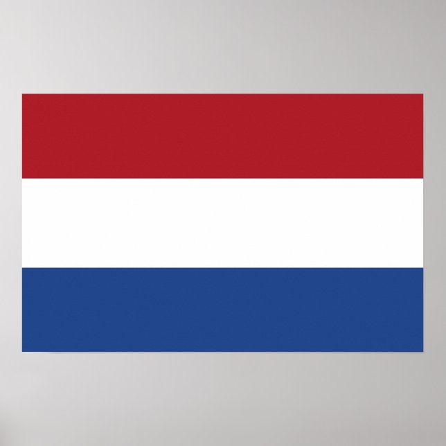 Póster Framed print with Flag of Netherlands (Frente)