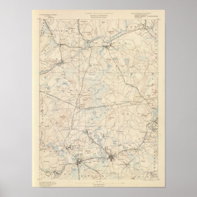 Póster Framingham, Massachusetts (Frente)
