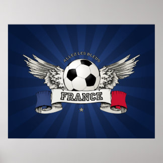 Póster France Football National Team Supporter poster