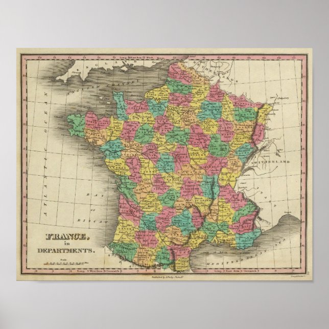 Póster France, in Departments (Frente)