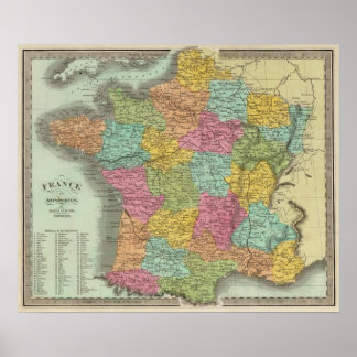 Póster France In Departments 2