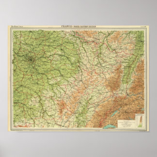 Póster France northeastern section, environs of Paris