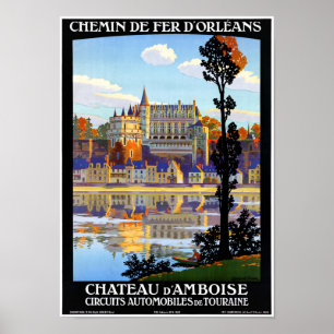 Póster France Orleans Poster de Viajes Vintage Restaurado