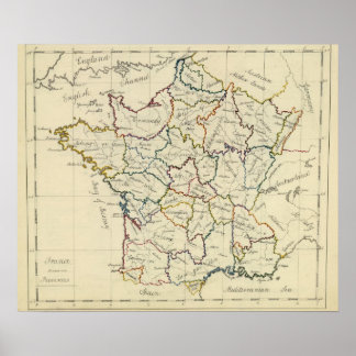 Póster France provinces
