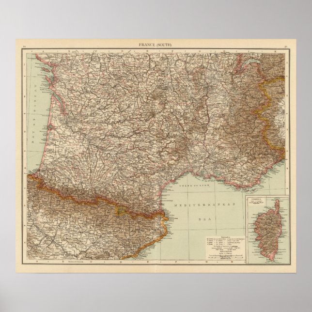 Póster France S, Córcega (Frente)