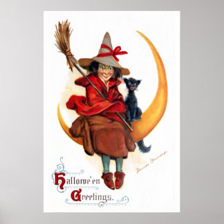 Póster Frances Brundage: Bruja en la luna de níquel
