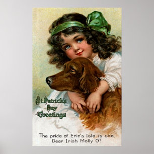 Póster Frances Brundage: Chica con el perro