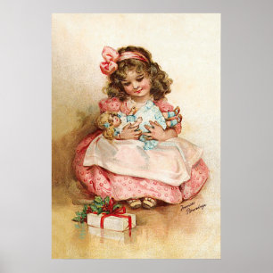 Póster Frances Brundage - Chica con muñeca