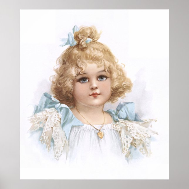 Póster Frances Brundage - Retrato de un joven Chica (Frente)