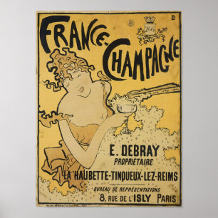 Póster Francés Champán