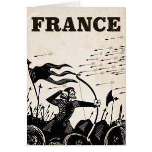 Poster francés de viajes vintage.