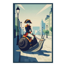 Póster Francés divertido