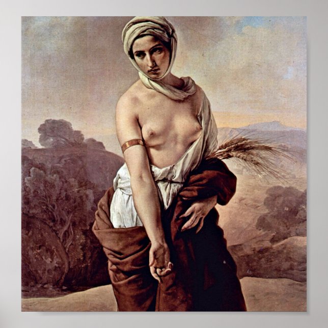 Póster Francesco Hayez - Ruth (Frente)