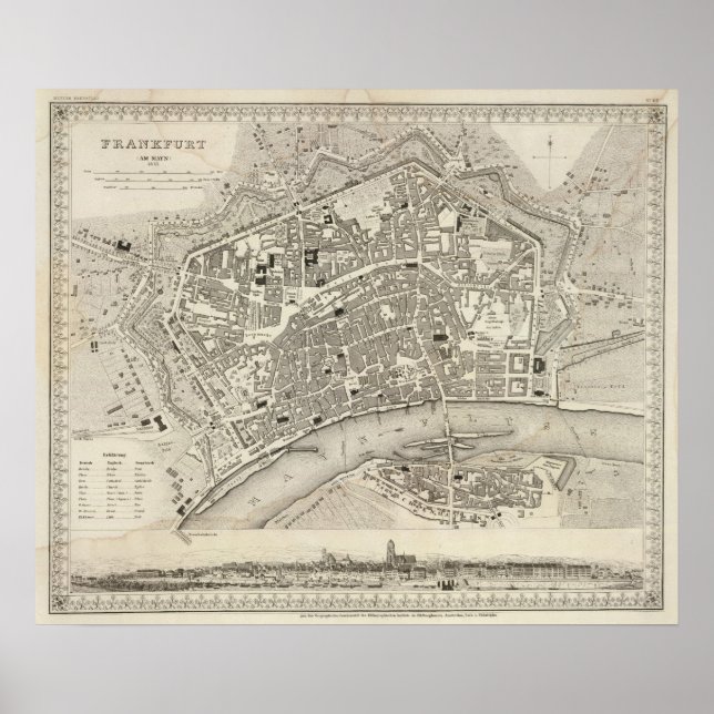 Póster Fráncfort, Alemania (Frente)