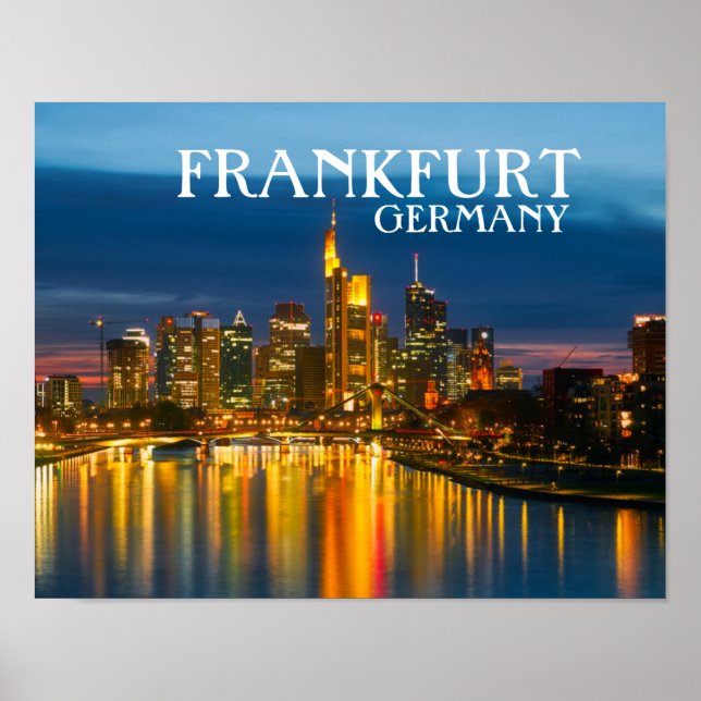 Póster Fráncfort Alemania (Frente)