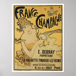Póster Francia-Champagne