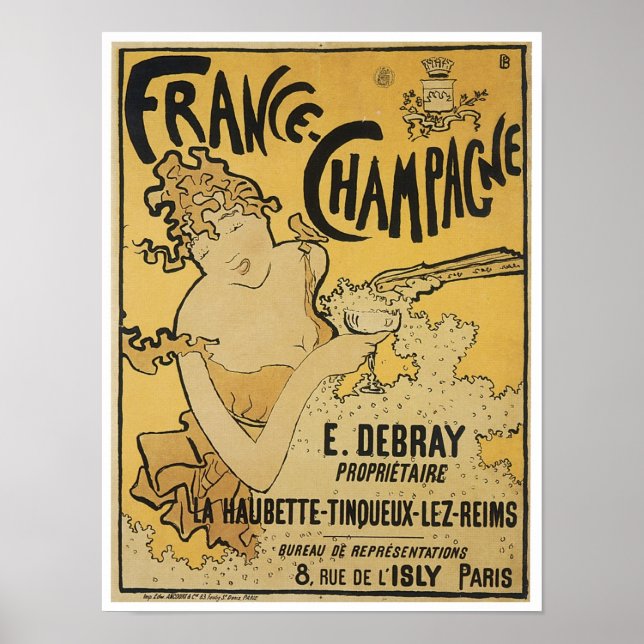 Póster Francia-Champagne (Frente)