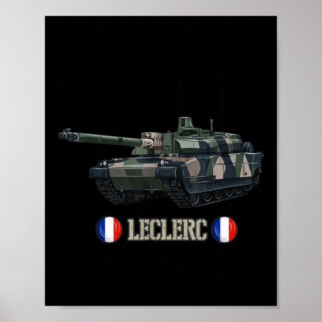 Póster Francia Ejército Guerra Moderna Principal Batalla  (Frente)