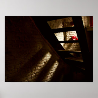 Póster (FRANCIA) Escaleras de sombras claras