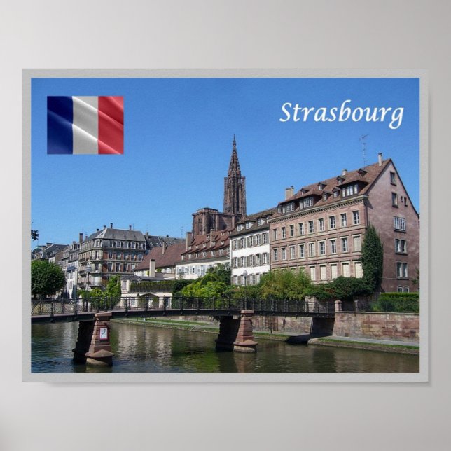 Póster Francia - Estrasburgo Starsburgo - (Frente)