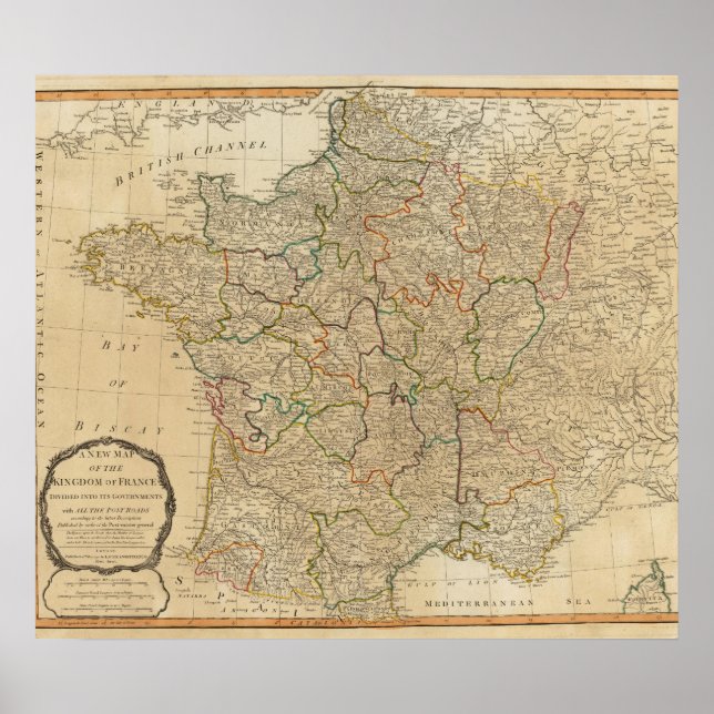 Póster Francia, gobiernos (Frente)