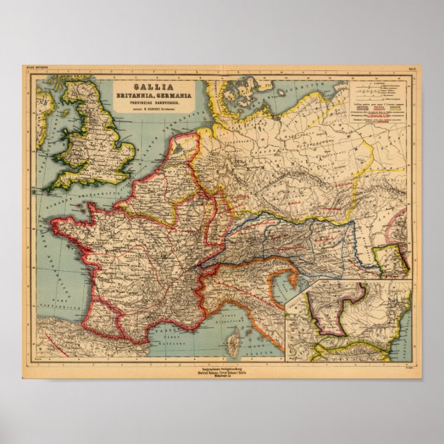 Póster Francia, Gran Bretaña, Alemania (Frente)