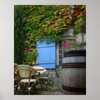 Francia, Les Baux de Provence, caf© patio