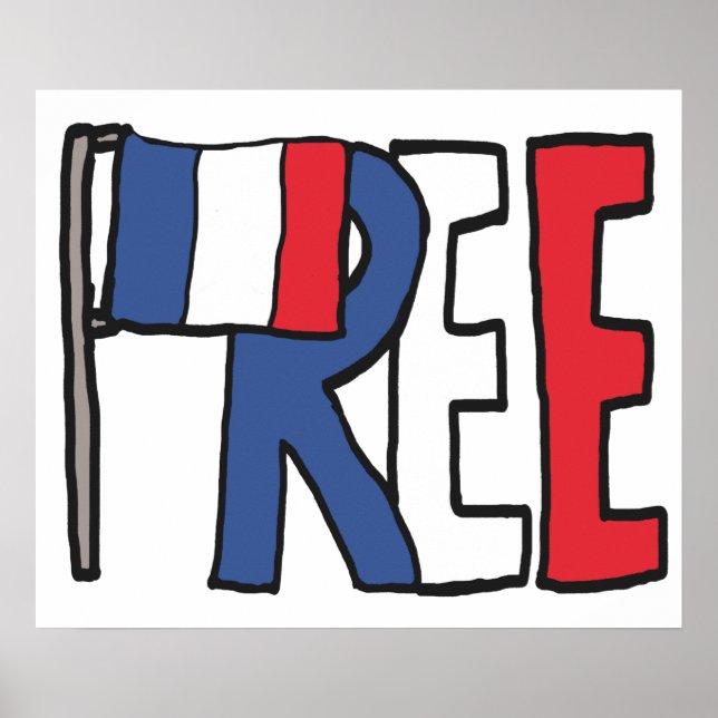 Póster Francia Libre (Frente)