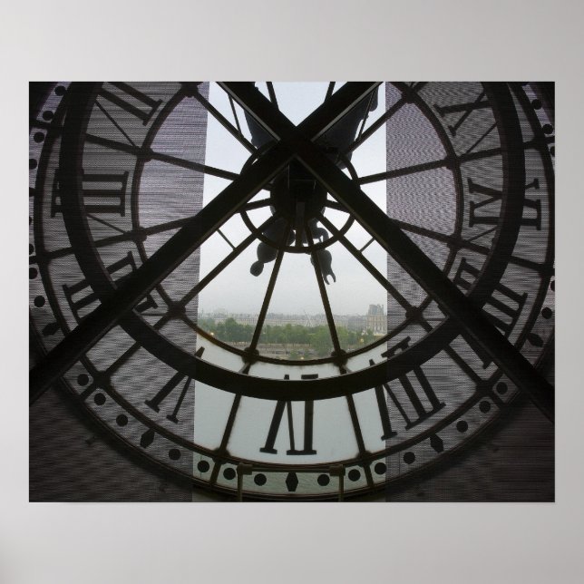 Póster Francia, París. Ver a través del río Sena (Frente)