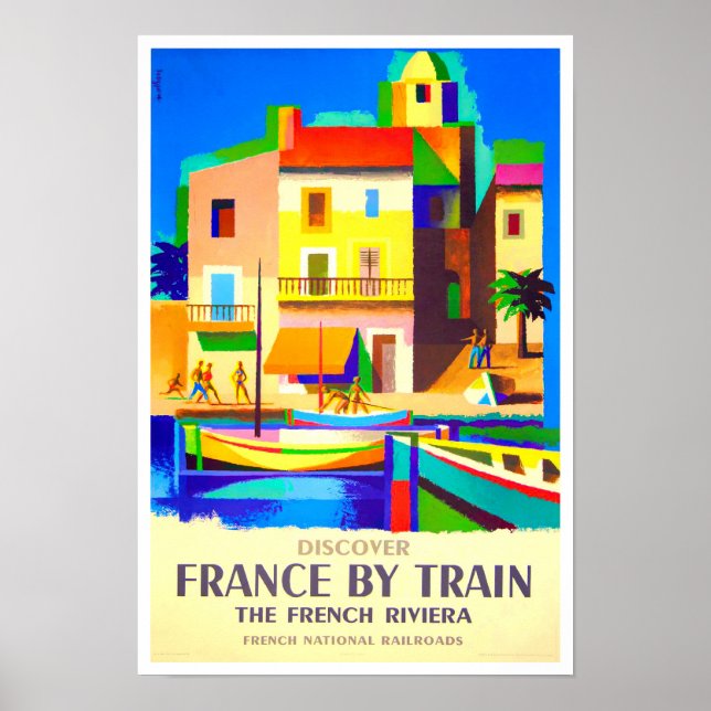 Póster Francia por viaje en tren (Frente)