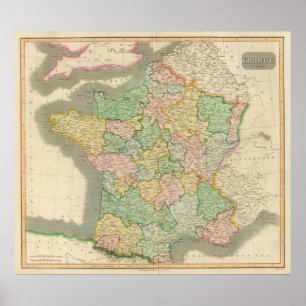 Póster Francia, provincias 2