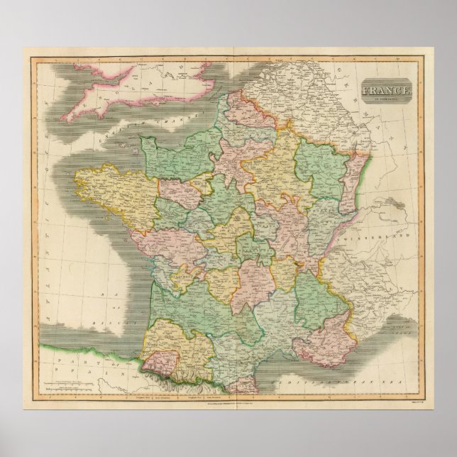 Póster Francia, provincias 2 (Frente)