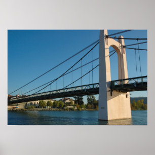 Póster Francia, Ródano-Alpes, Condrieu, puente sobre 2