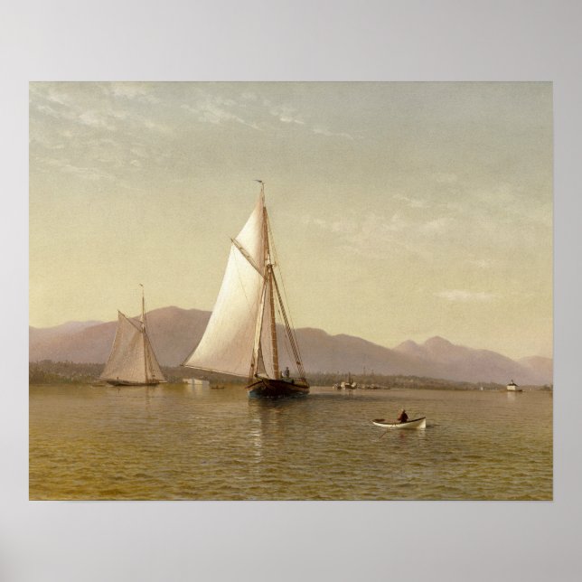 Póster Francis Augustus Silva - El Hudson en el Tappan (Frente)
