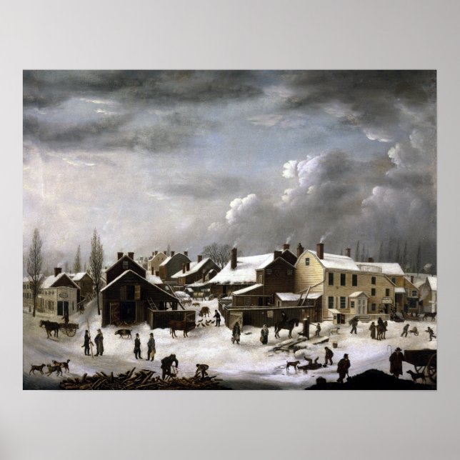 Póster Francis Guy Winter Scene en Brooklyn (Frente)