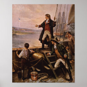 Póster Francis Scott Key - Pintura de pancartas en españo