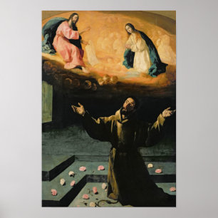 Póster Francisco de Asís, el milagro de los Rosas