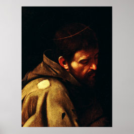 Póster Francisco de Asís por Caravaggio