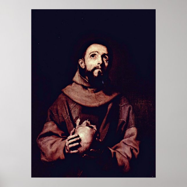 Póster Francisco de Asís, por Jusepe de Ribera (Frente)